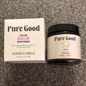 Pure Good Almond & Vanilla Tallow Balm Moisturizer 4oz